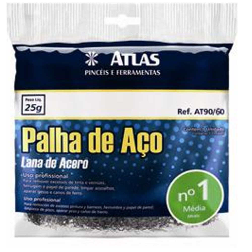 Palha de aço nº 1 AT90/60 Atlas
