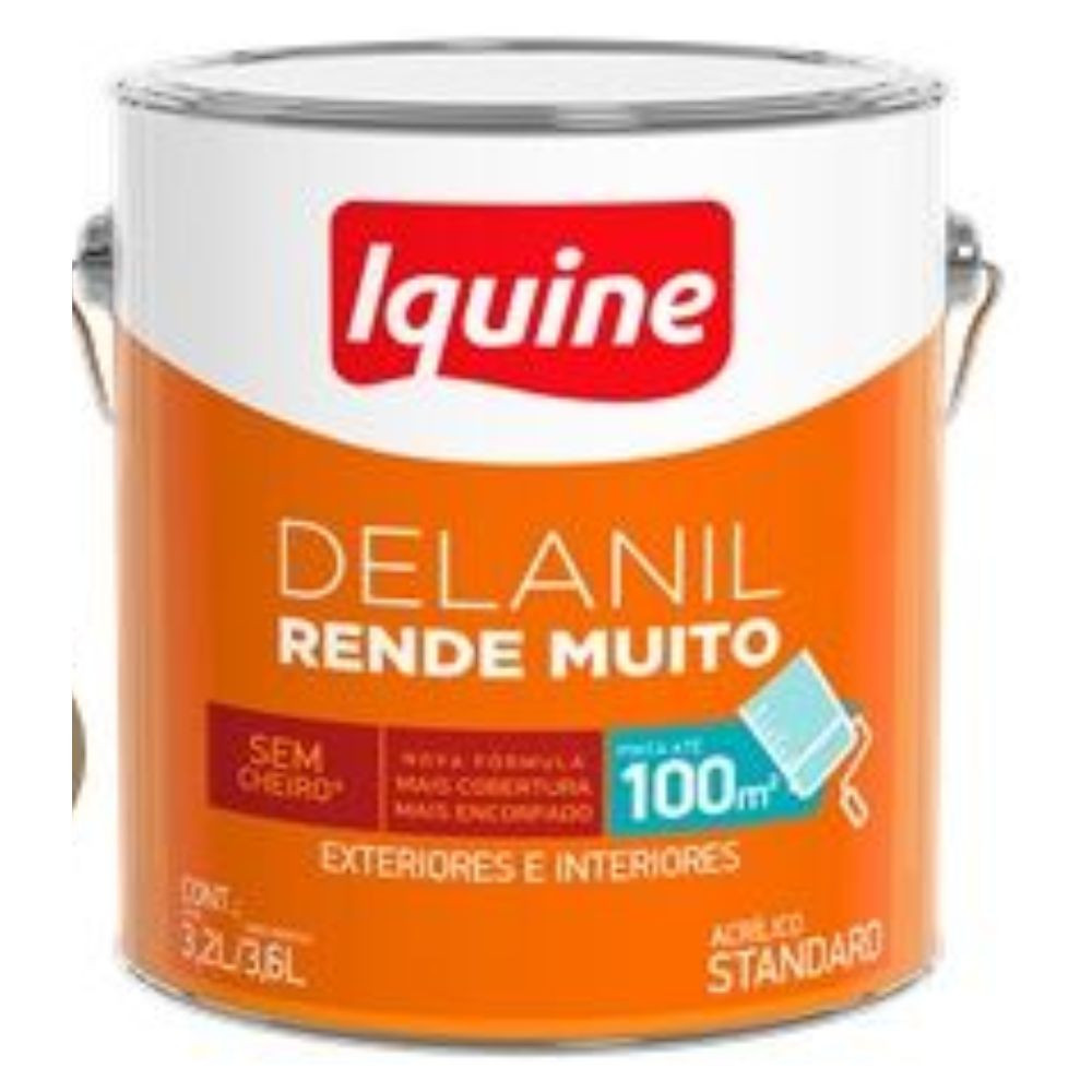 Tinta delanil acrílica fosca cajarana 3.6L Iquine