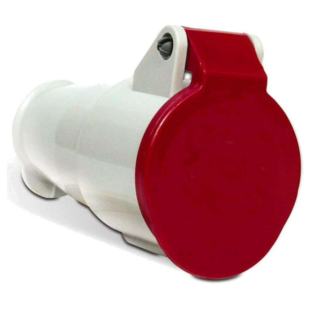 Acoplamento 3P+T 32A 380/440V 6H IP44 Vermelho Steck