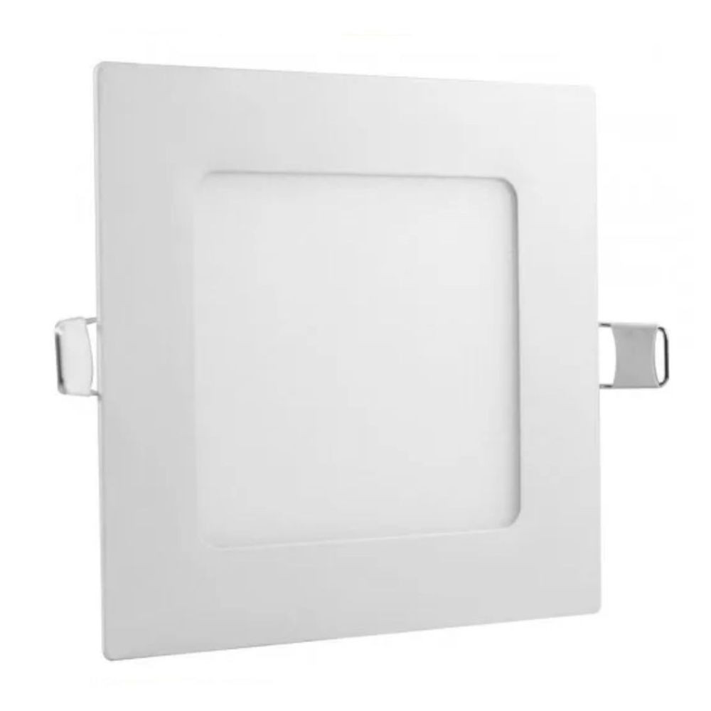 Plafon Led Quadrado Embutir 6W 3000K - Neotron