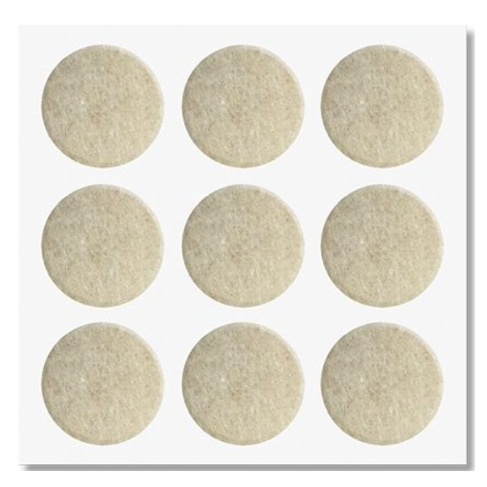 Protetor Adesivo para Móveis Pesados Feltro Bege Redondo 40mm 4 unidades Bemfixa