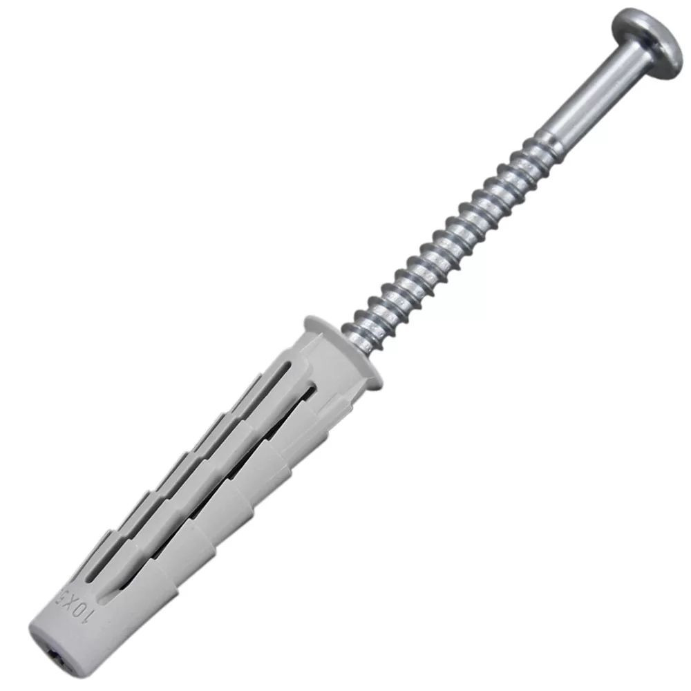 Bucha Universal BX 10mm C/Parafuso Fenda Phillips C/Panela 4Un Bemfixa