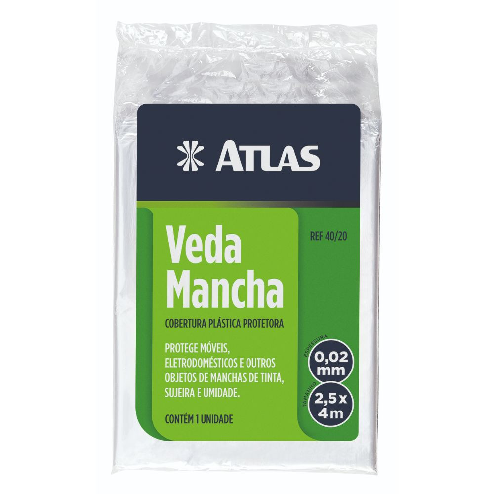 Veda Mancha P/Proteção de Móvel Plástico 40/20 Atlas