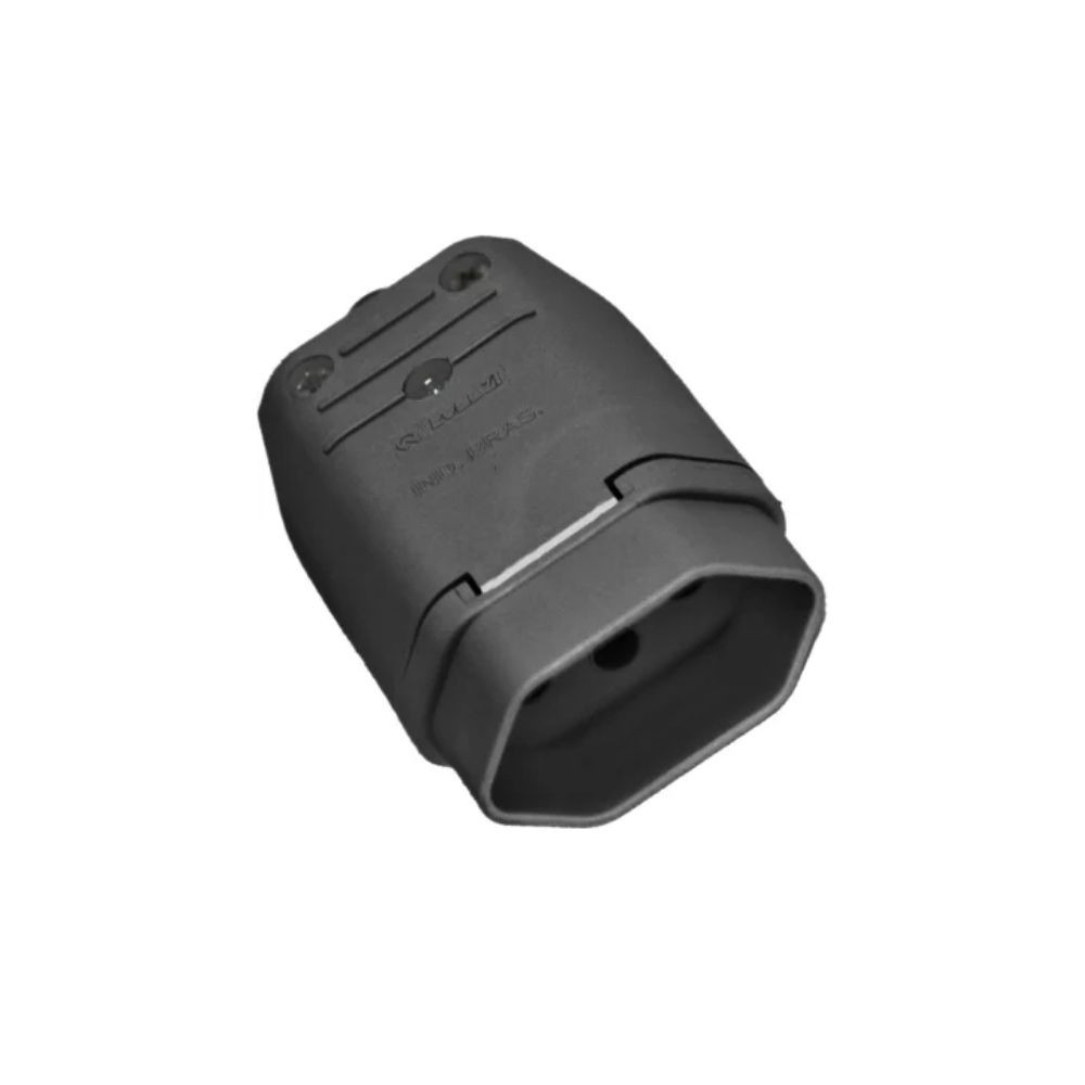 Plug Femea 2P+T 10A Preto Romazi