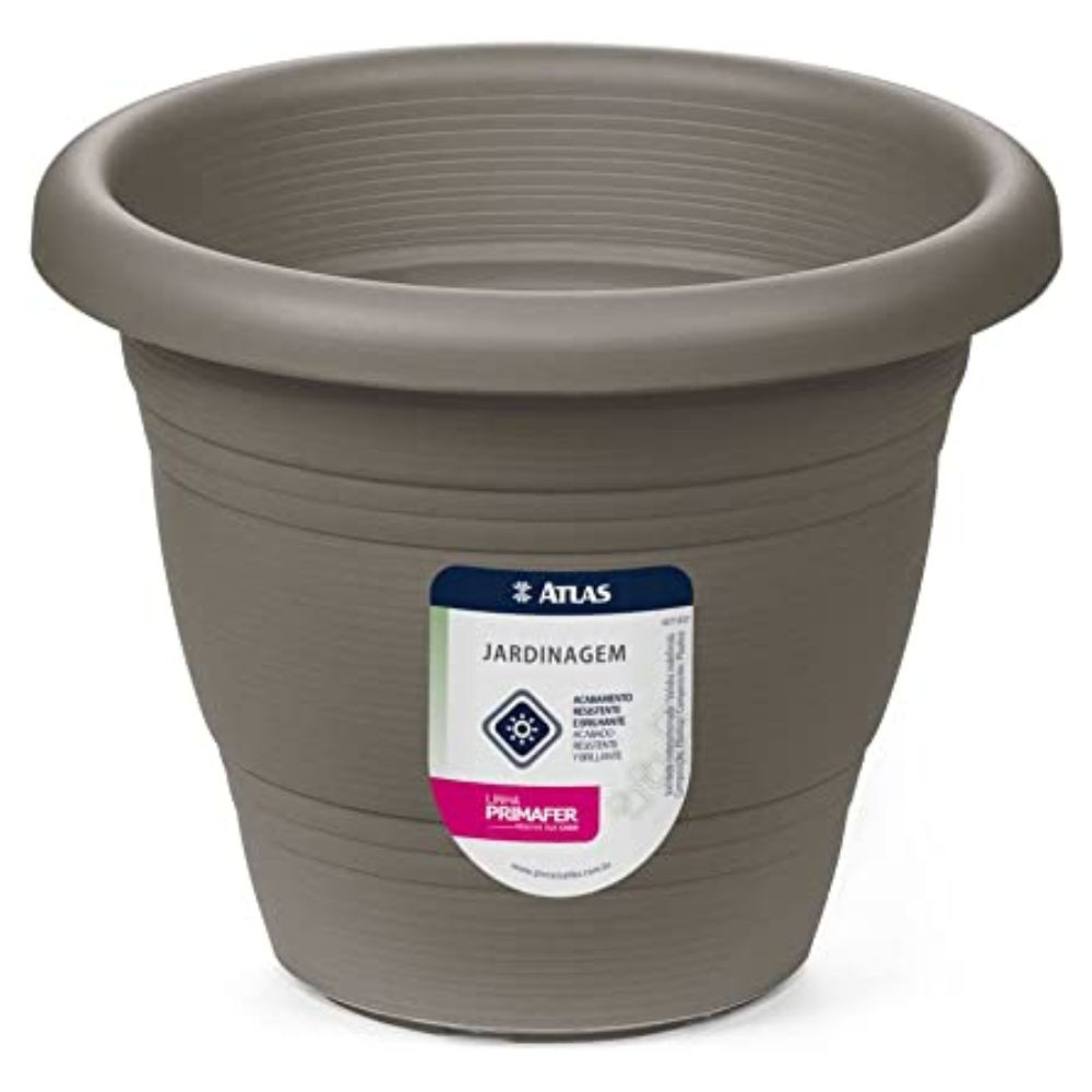 Vaso de Plástico para Jardim 13cm Ocre Primafer