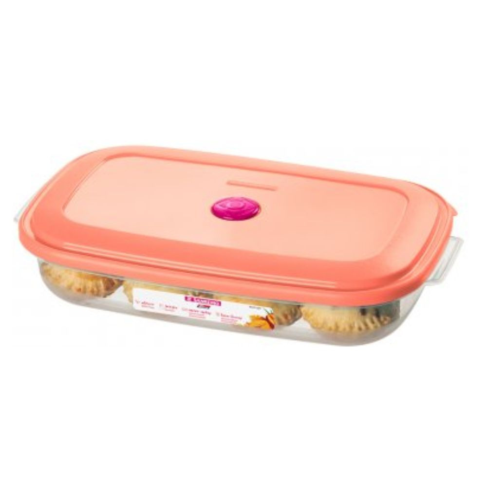 Pote Retangular Baixo G plástico 2700ml Cor Sortida Sanremo