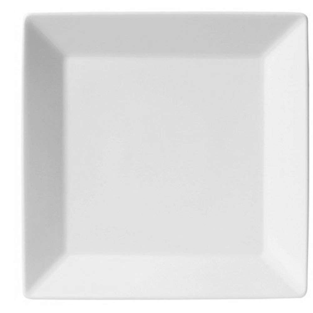 Prato Sobremesa Porcelana 20 cm Branco Quartier White Oxford