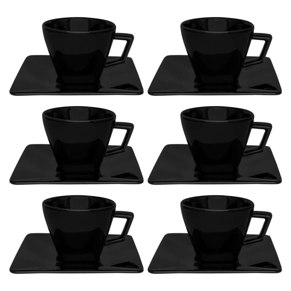 Conjunto Quartier Black Cha 12Pcs Oxford