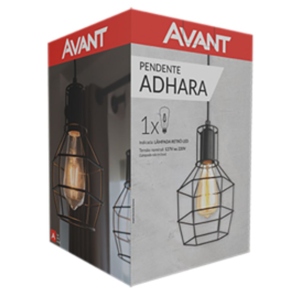 Pendente Adhara Aço Black 1L Avant