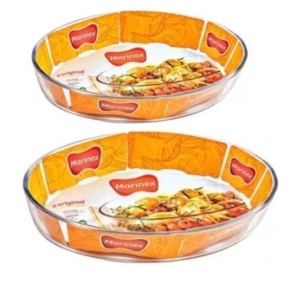 Conjunto De Assadeiras Oval 2 Peças Marinex