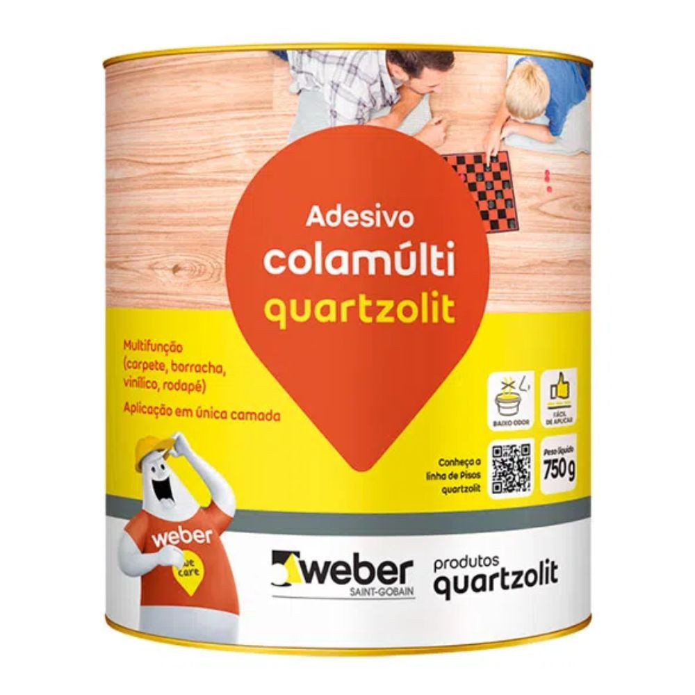 Adesivo Cola Multi Base água 750g Quartzolit