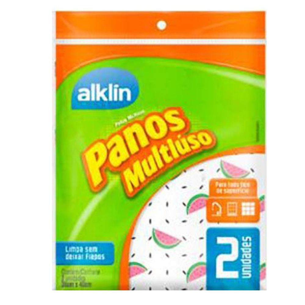 Pano Multiúso Estampado com 2 unidades Alklin