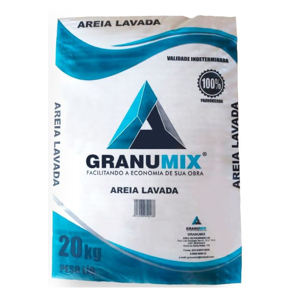 Areia Lavada 20KG Granumix