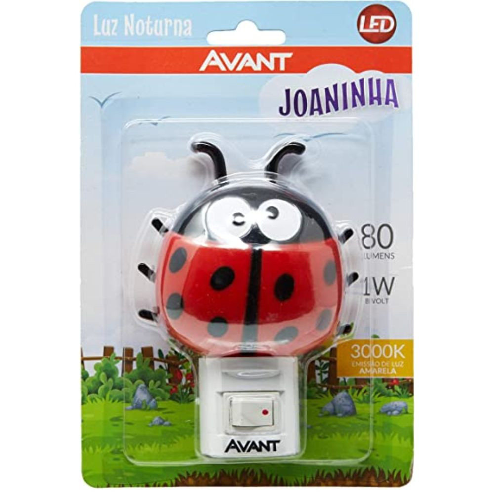 Luminária Noturna Led Joaninha 1W BIV Avant