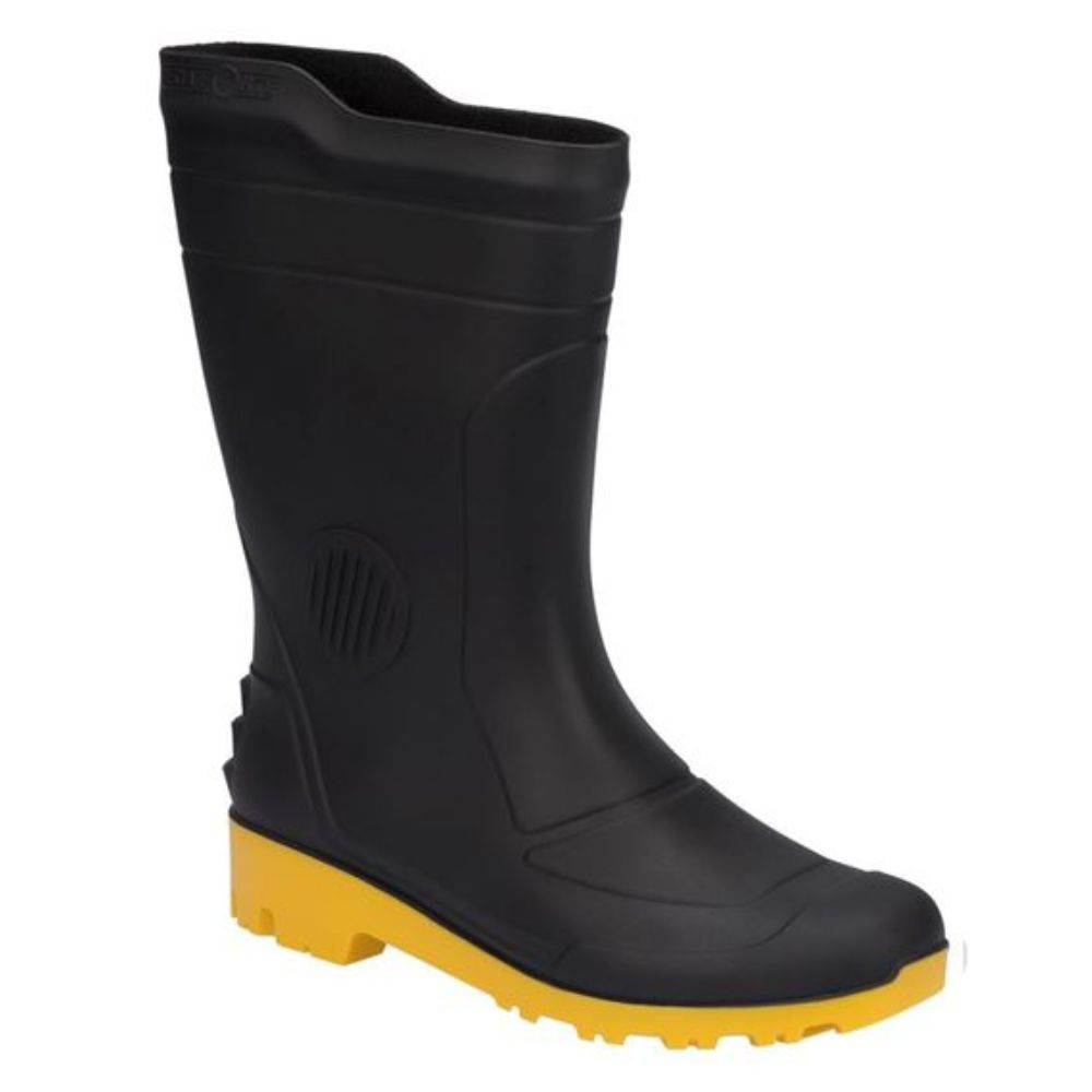 Bota Cano Médio Amarelo/Preto N42 - Pega Forte 