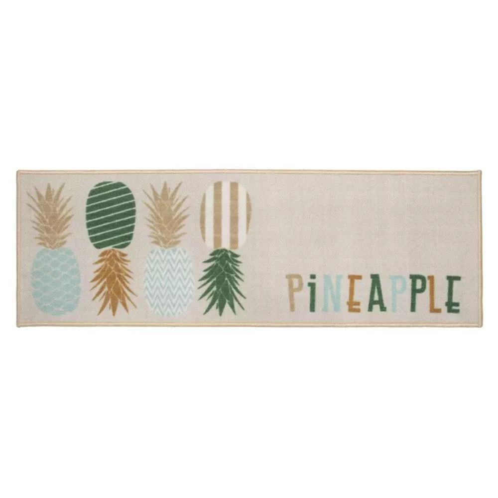 Tapete para Cozinha CleanKasa Abacaxis 40cmx60cm Kapazi