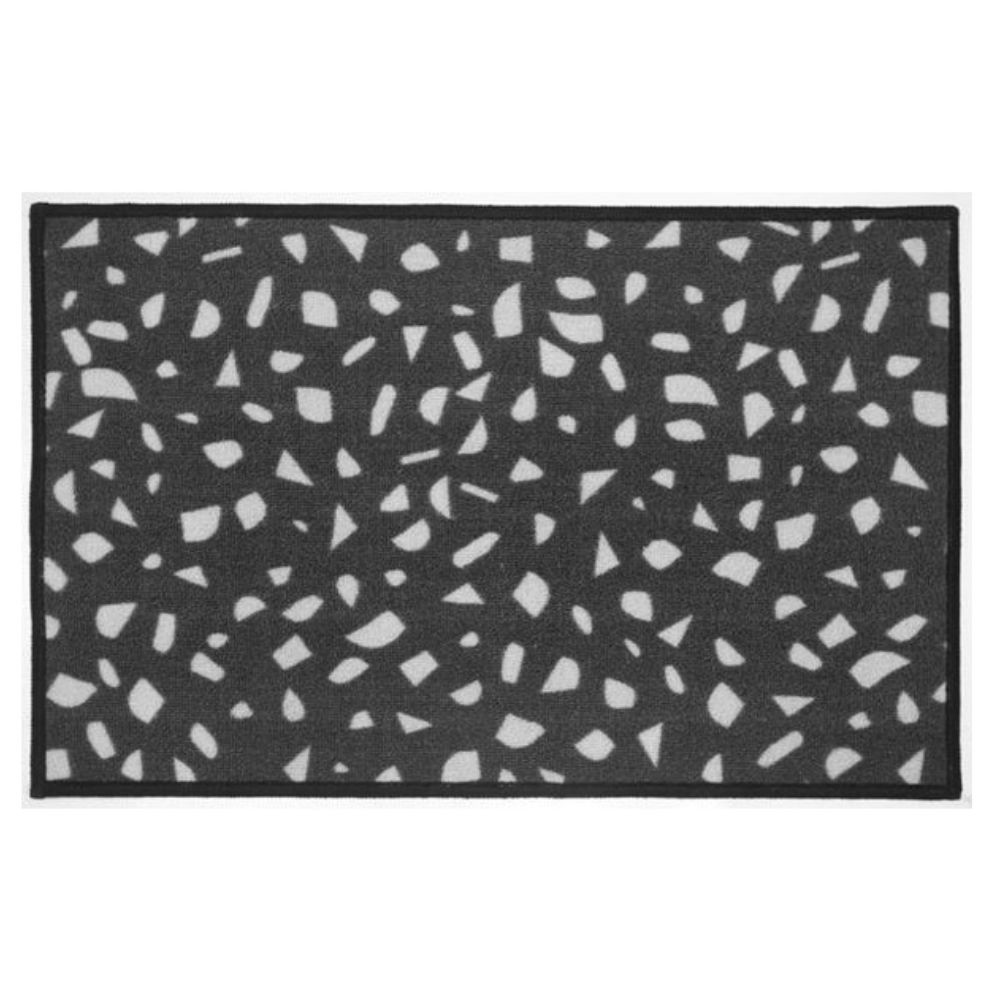 Tapete para Cozinha CleanKasa Terrazzo Black 40cmx60cm Kapazi