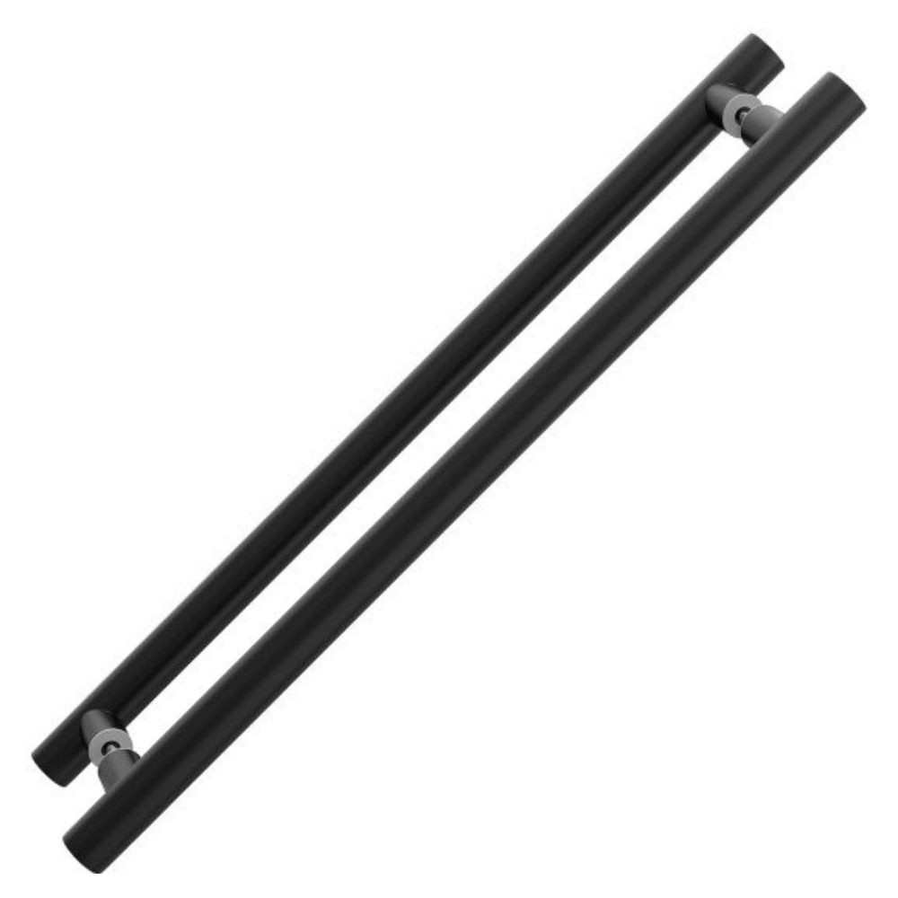 Puxador Lisboa 2500 Inox Duplo 25 X 800mm Black Fosco Stam