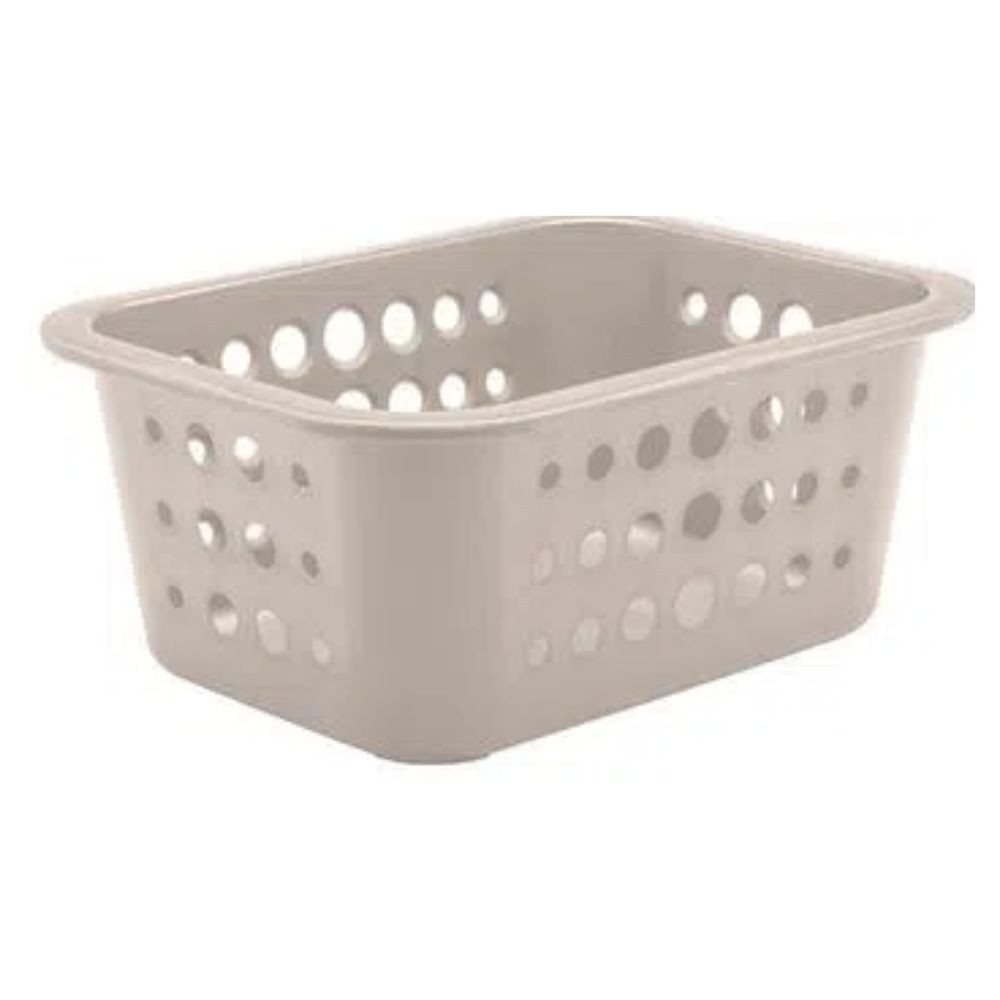 Cesta Organizadora Pequena 18,5x14,5x8cm Bege OU