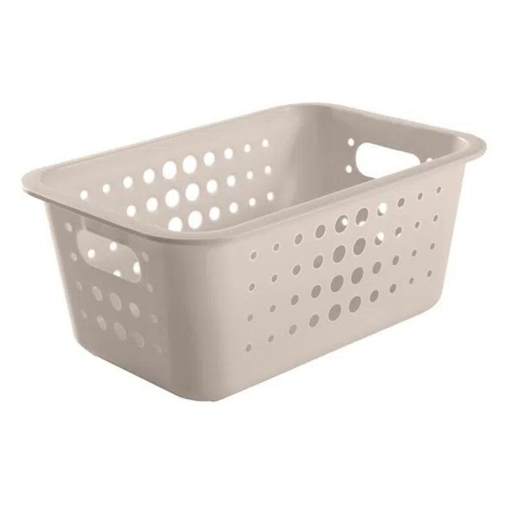 Cesta Organizadora Média 29x19,5x12,5cm Bege OU
