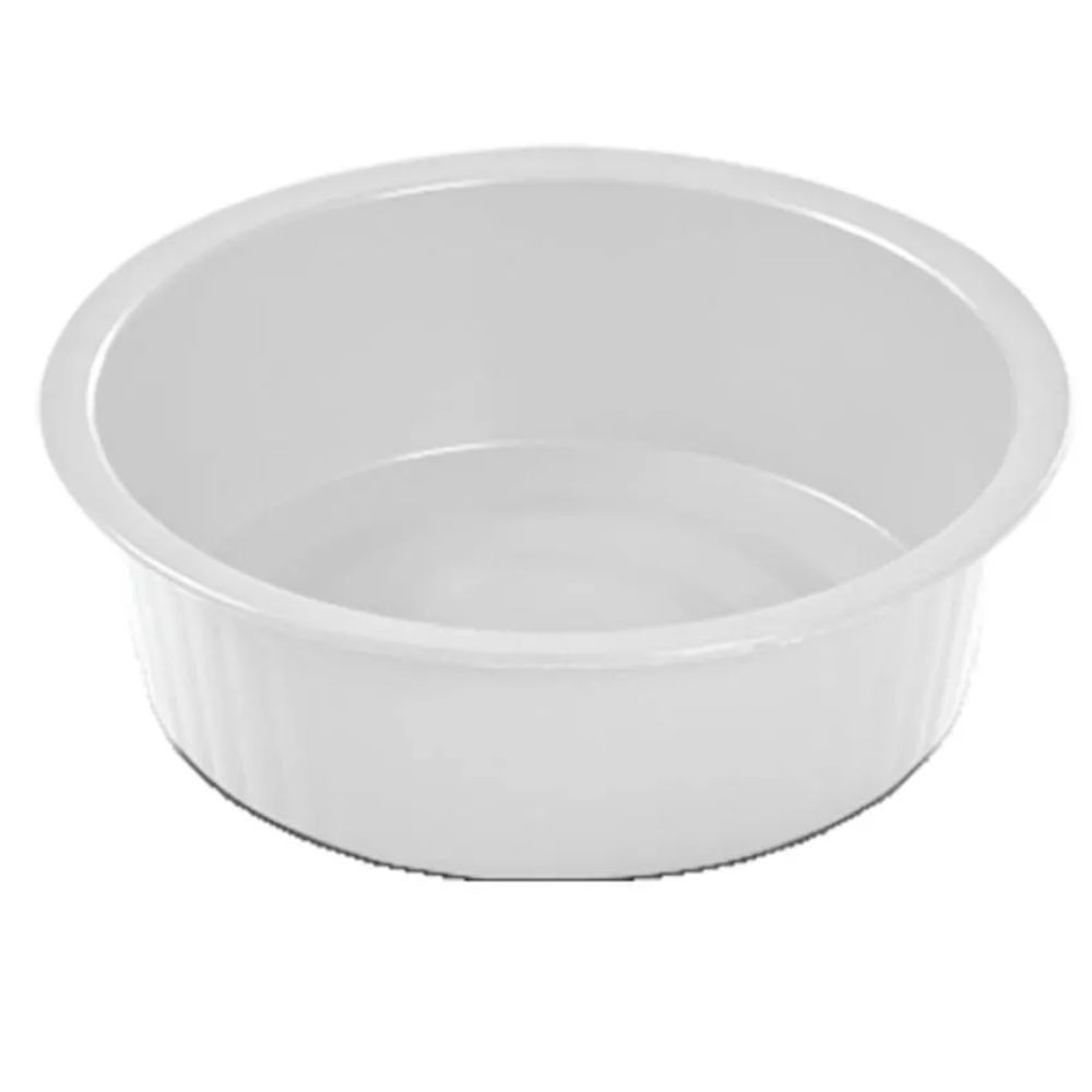 Bacia Canelada 2,5L Branca Plasvale