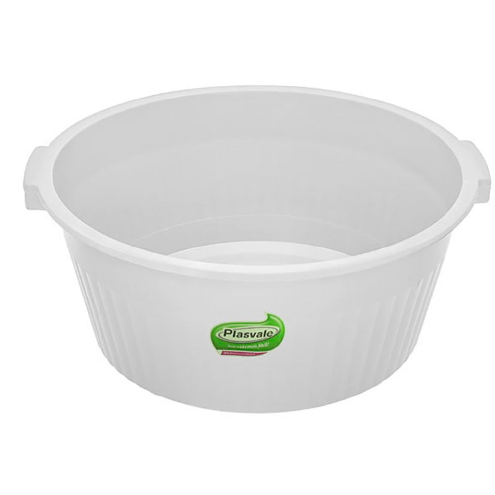 Bacia Canelada 4,6L Branca Plasvale