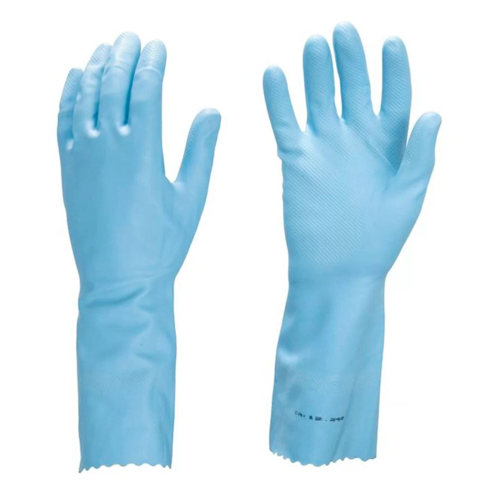 Luva látex com forro nove54 XG azul Vonder
