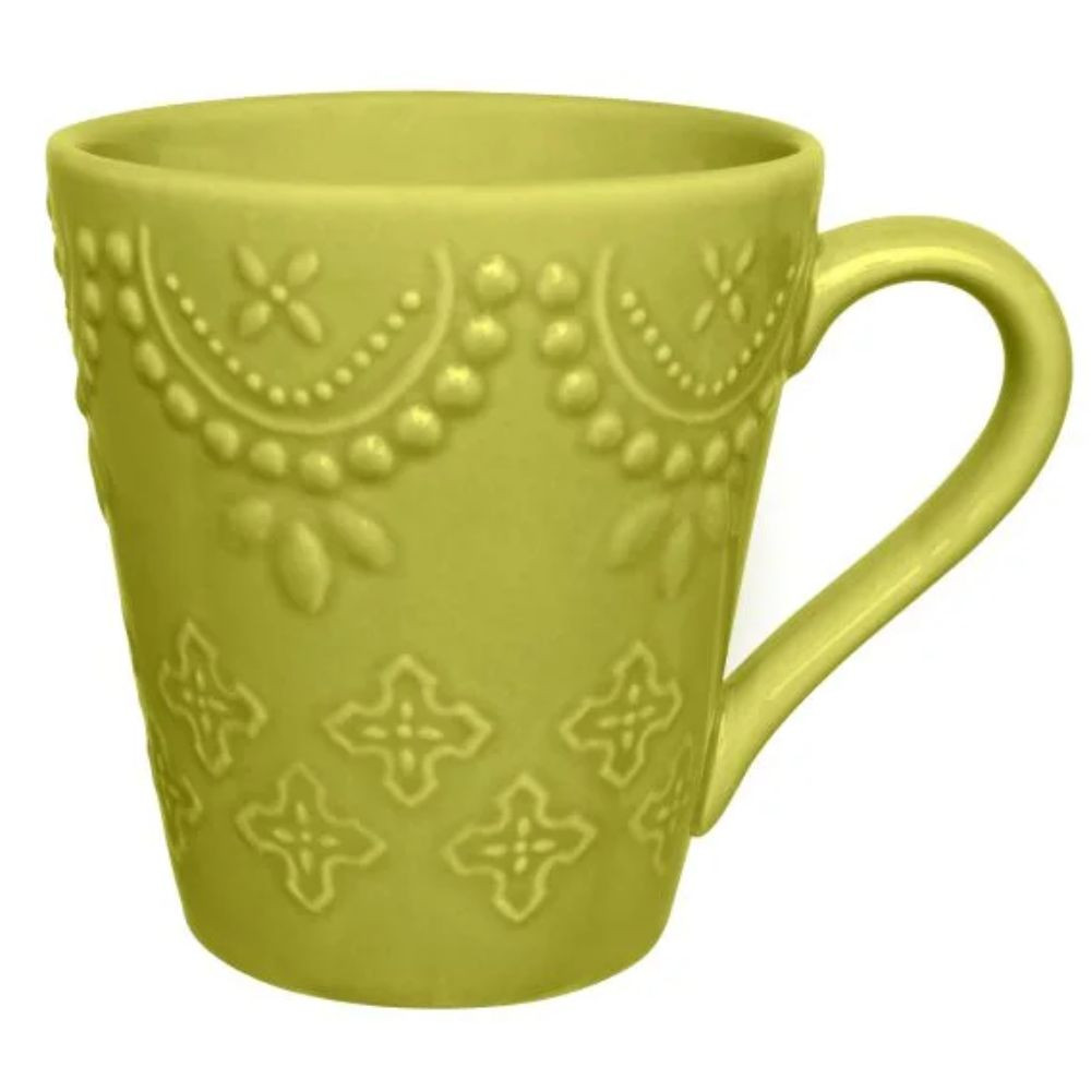 Caneca 280mL Cerâmica Dalas Verde Biona Oxford