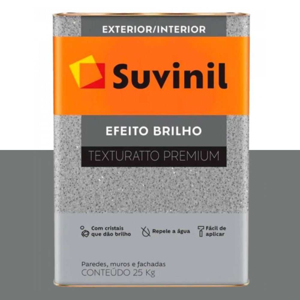 Texturatto Efeito Brilho Cinza 25Kg Suvinil
