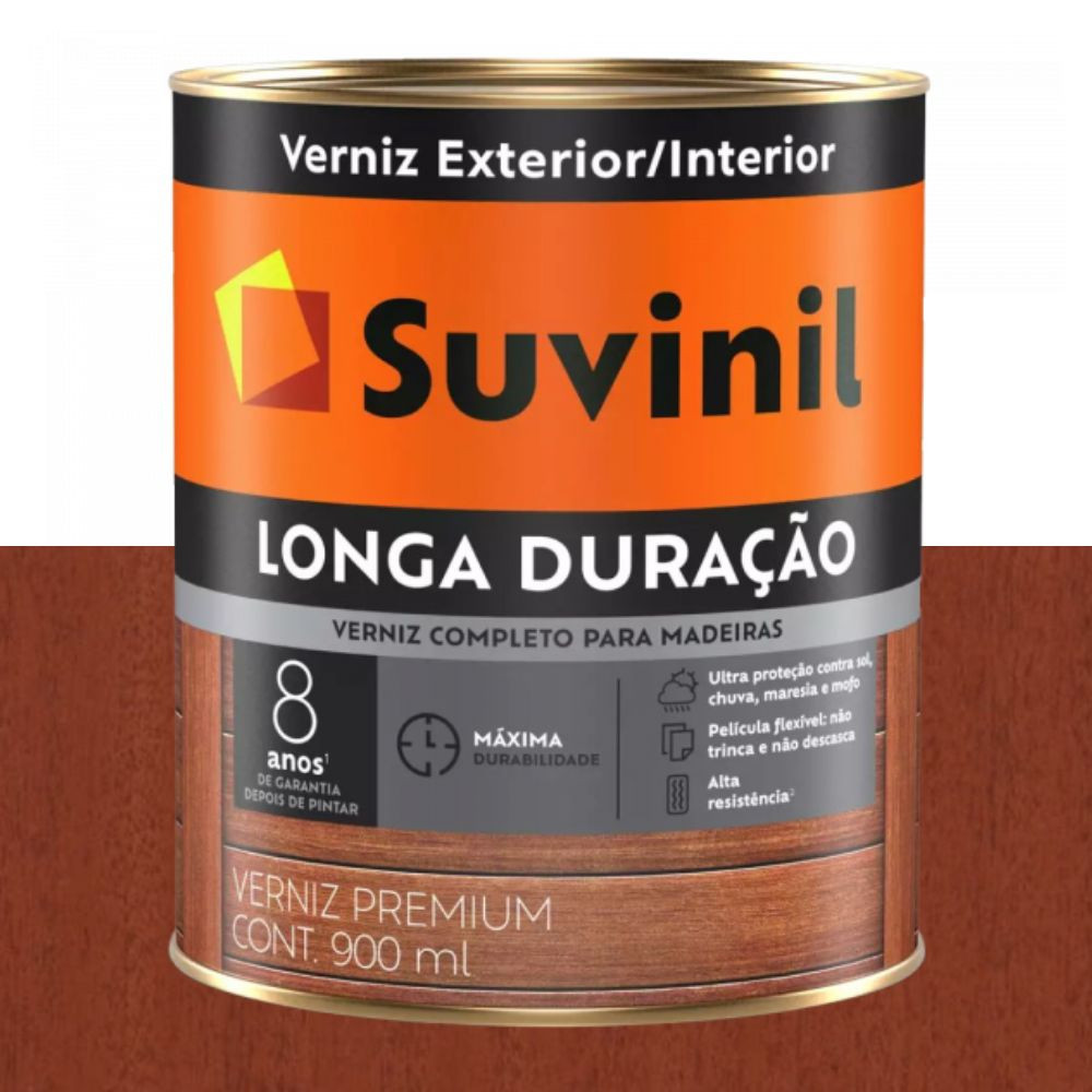 Verniz longa duração brilhante mogno 0.9L Suvinil