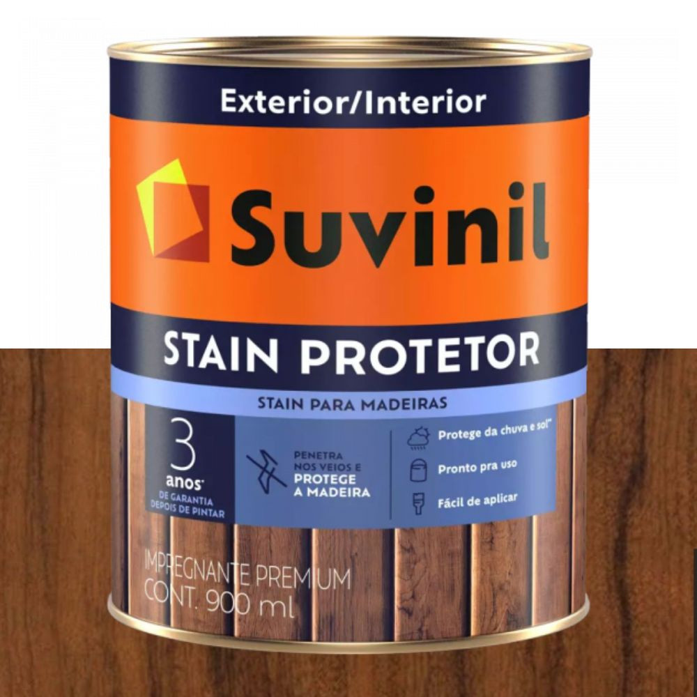 Verniz Stain Protetor Acetinado Imbuia 900mL Suvinil