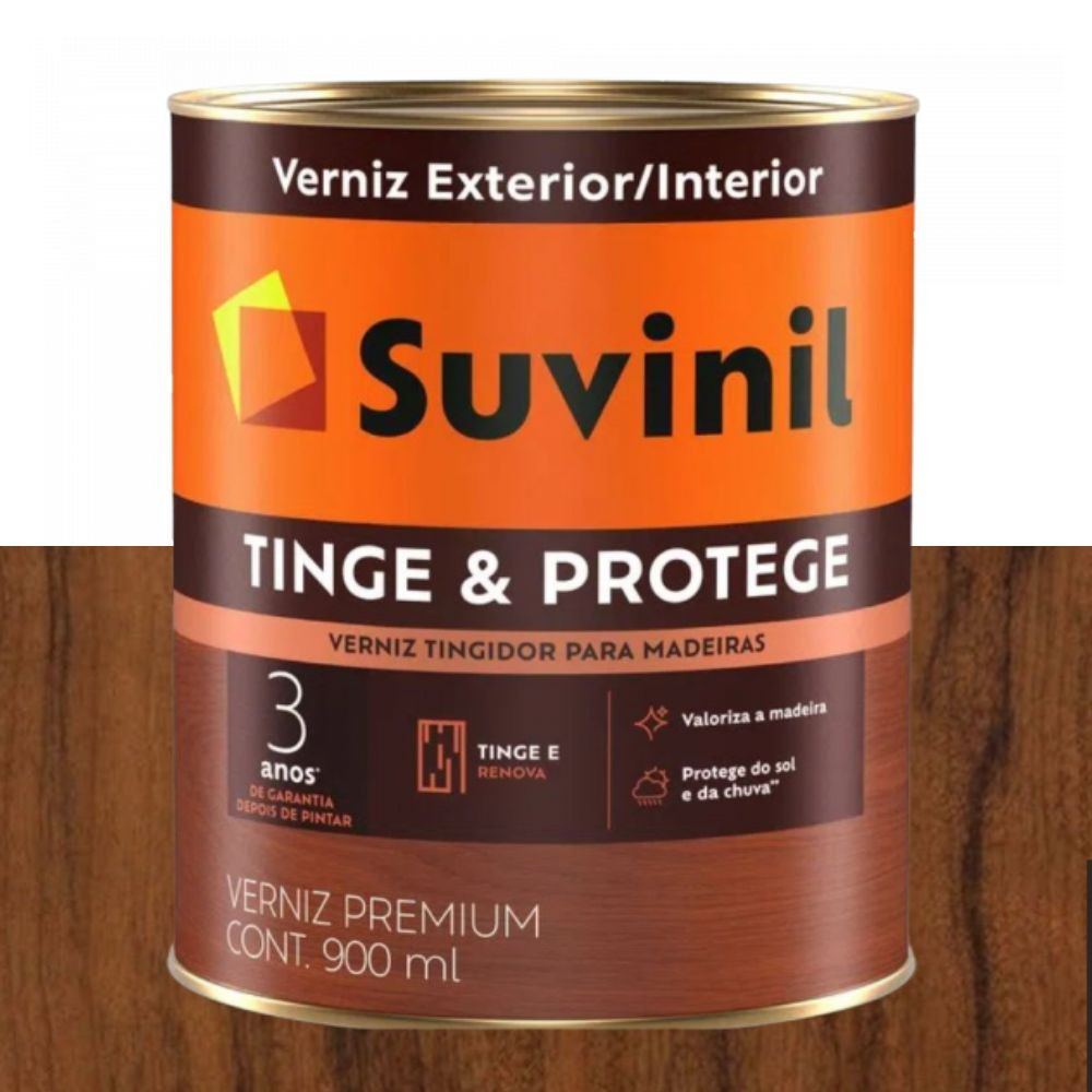 Verniz tinge & protege brilhante Imbuia 900ML Suvinil