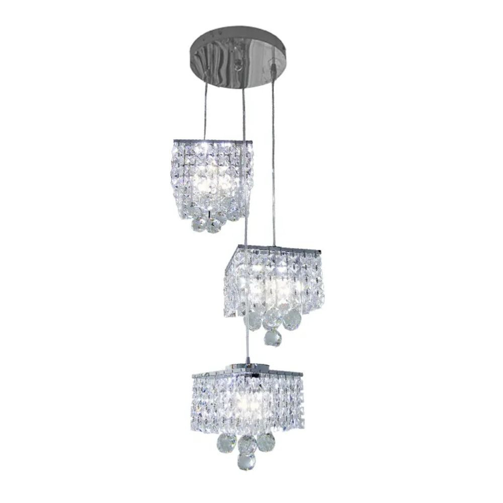 Lustre Cristal K5 18W Cromado 3000k NE-1201 Neotron