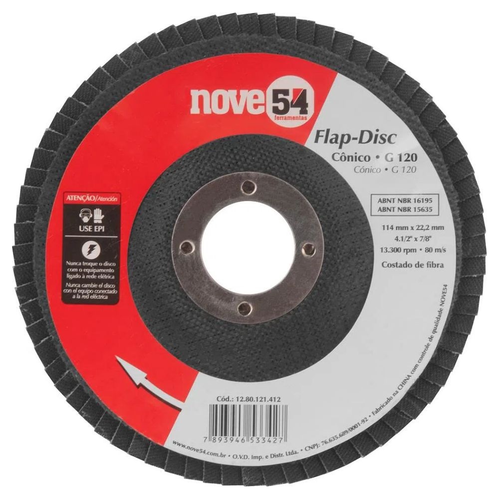 Disco flap 4.1/2" G120 nove54 Vonder