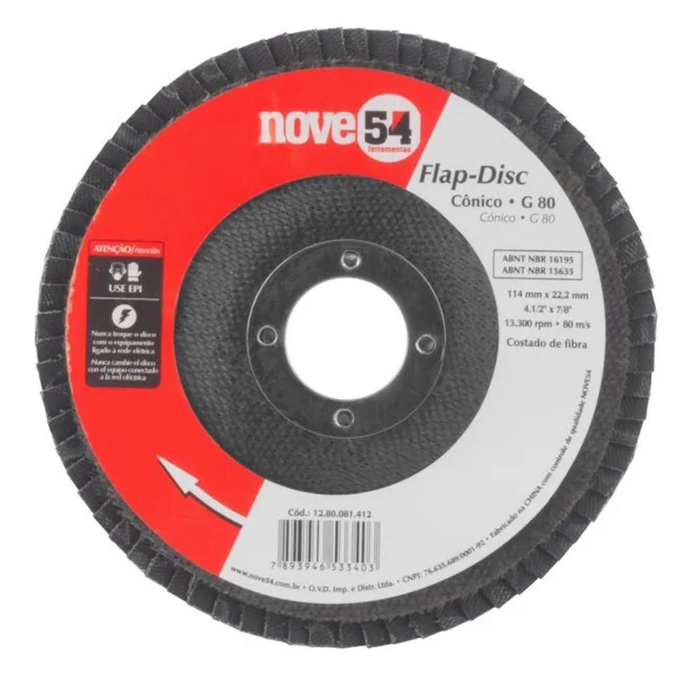Disco flap 4.1/2" G80 nove54 Vonder