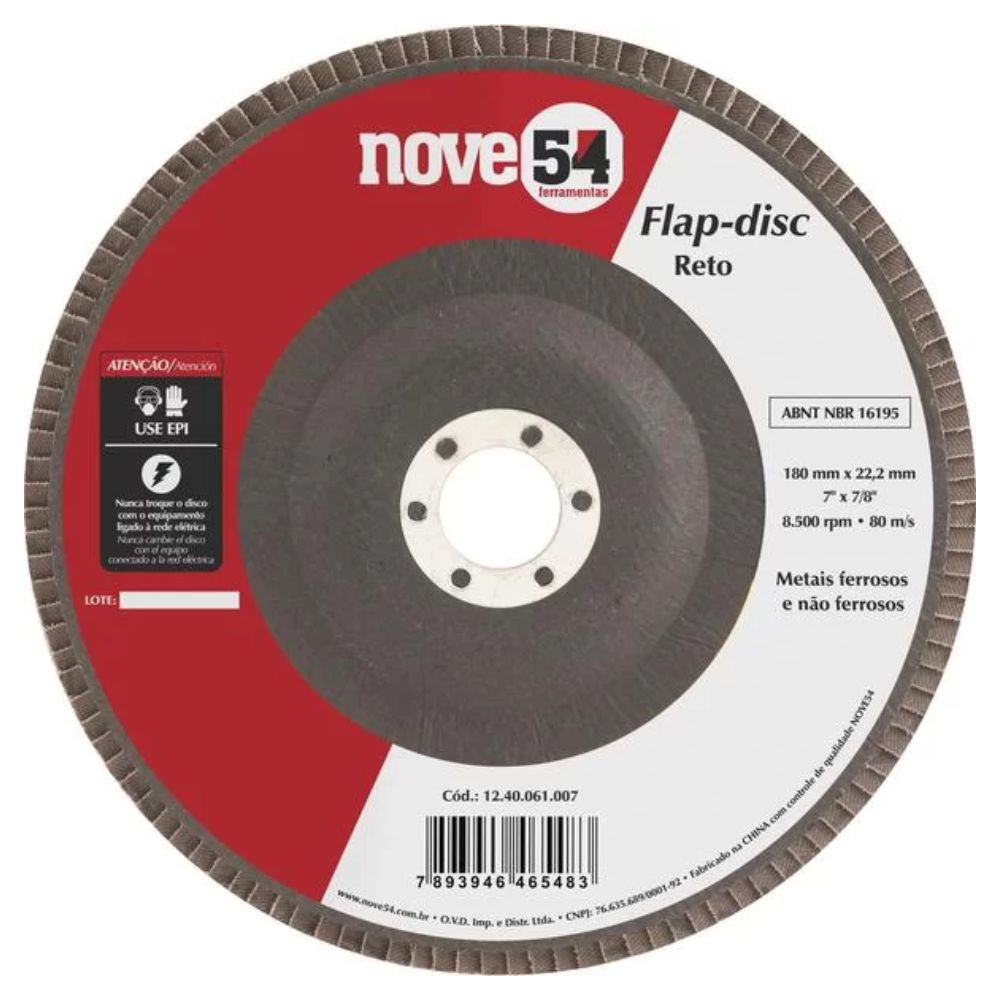 Disco flap 7" G120 nove54 Vonder