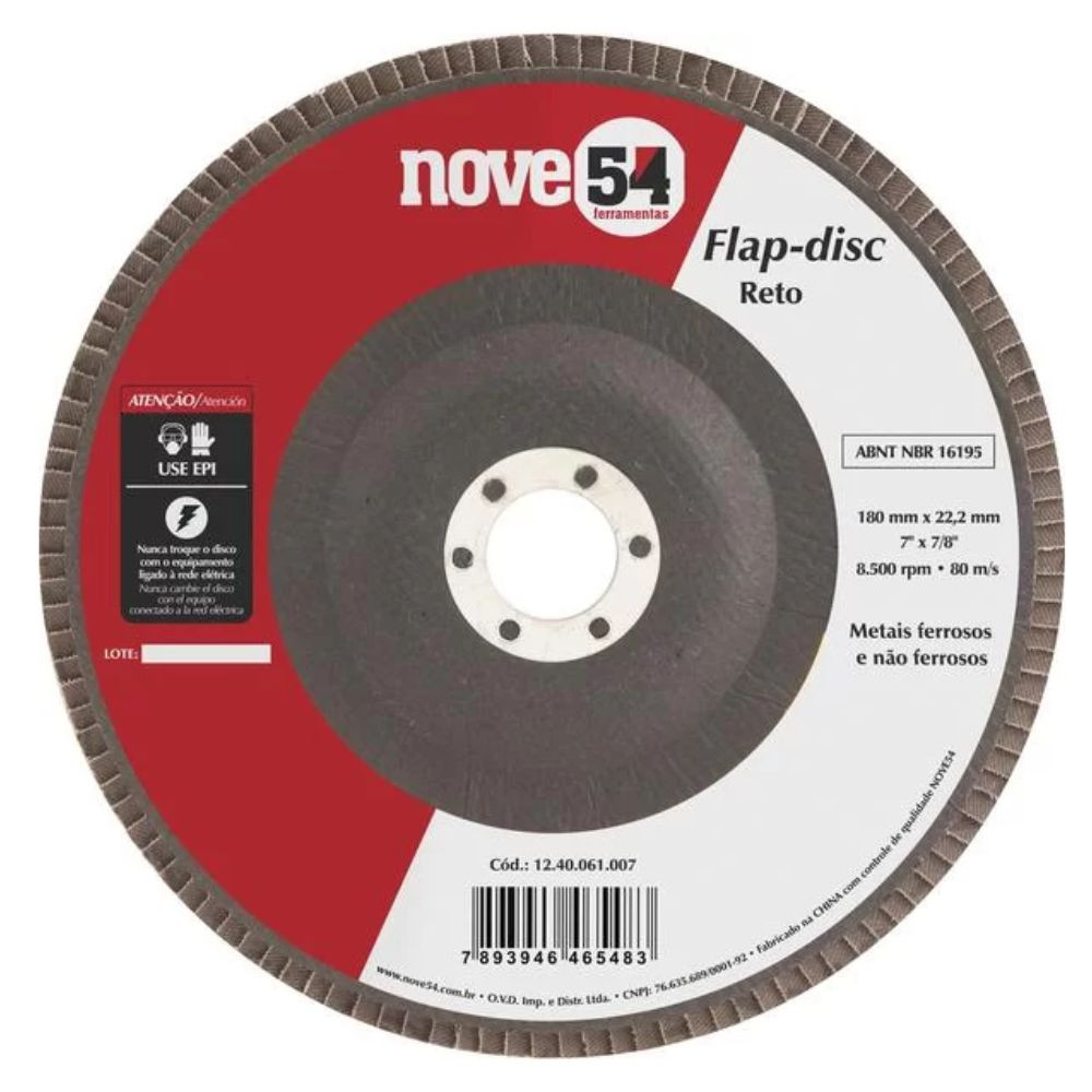 Disco flap 7" G80 nove54 Vonder