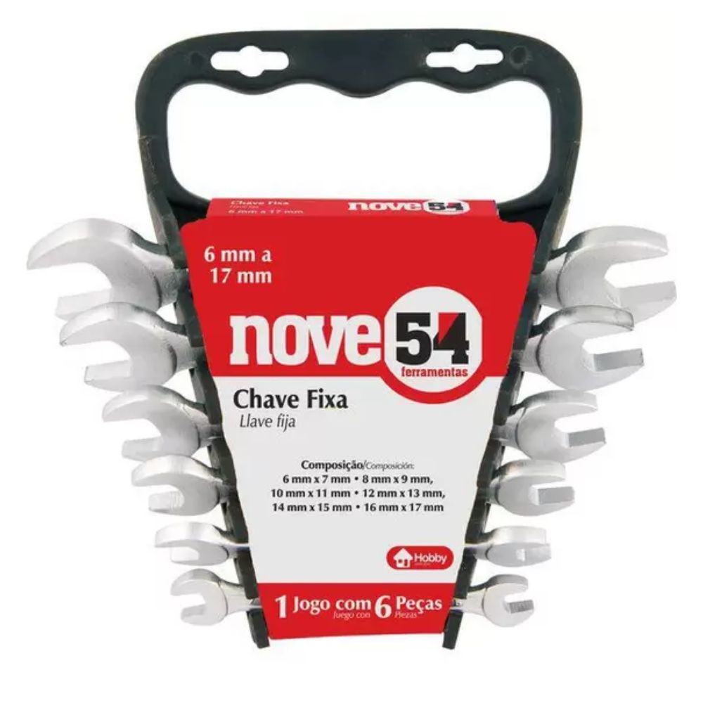 Jogo Chave Fixa 6-17MM 6PCS 954 Vonder