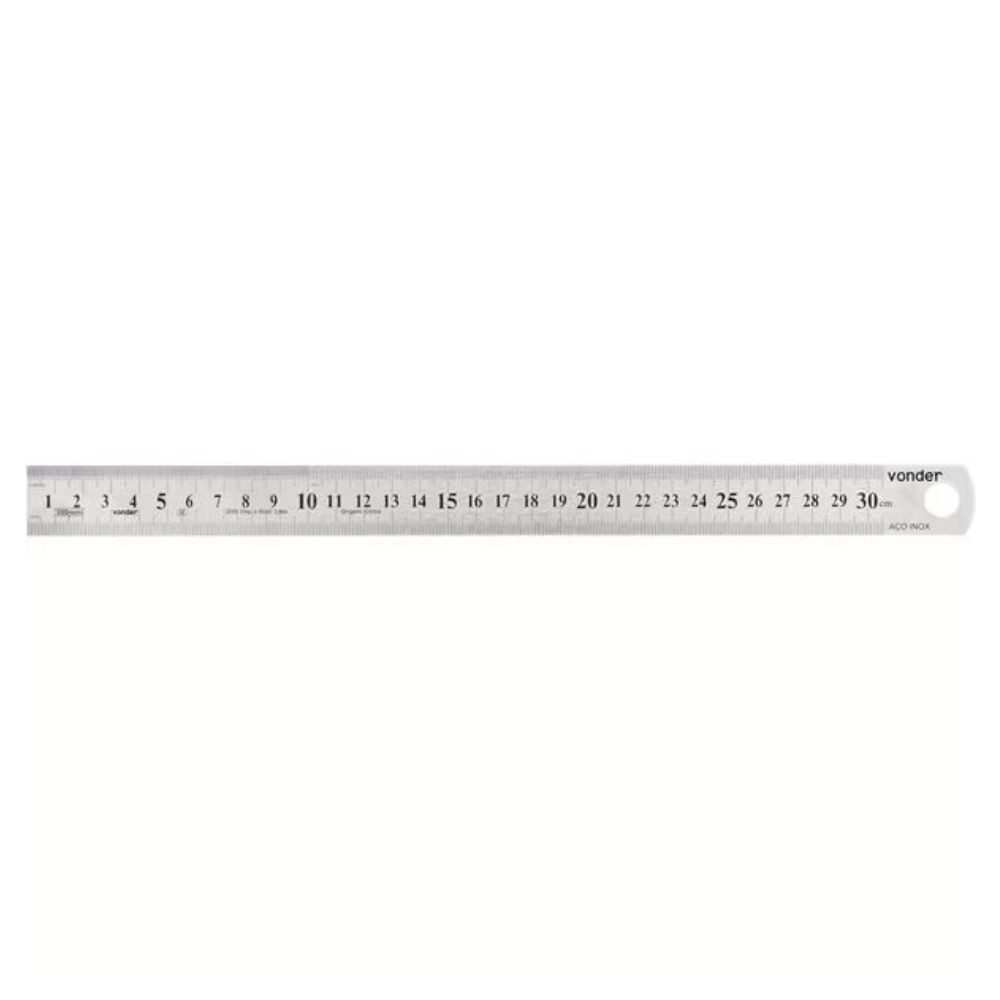 Escala aço 30cm Vonder