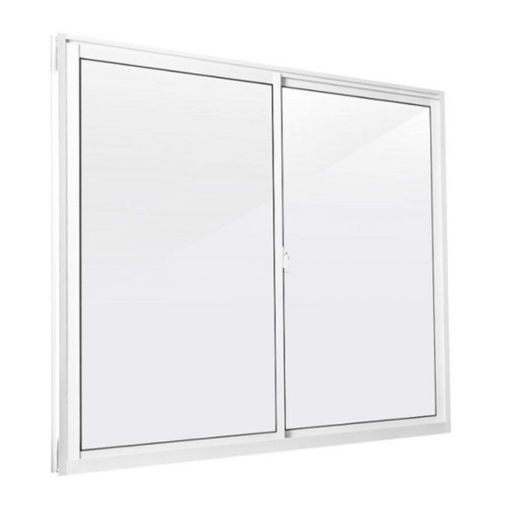 Janela 100X120 Home 2F Vidro Liso Branco Quality