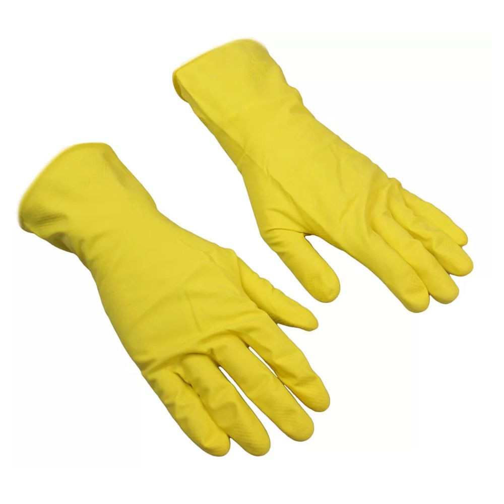 Luva de Borracha Latex XG Amarelo Kalipso