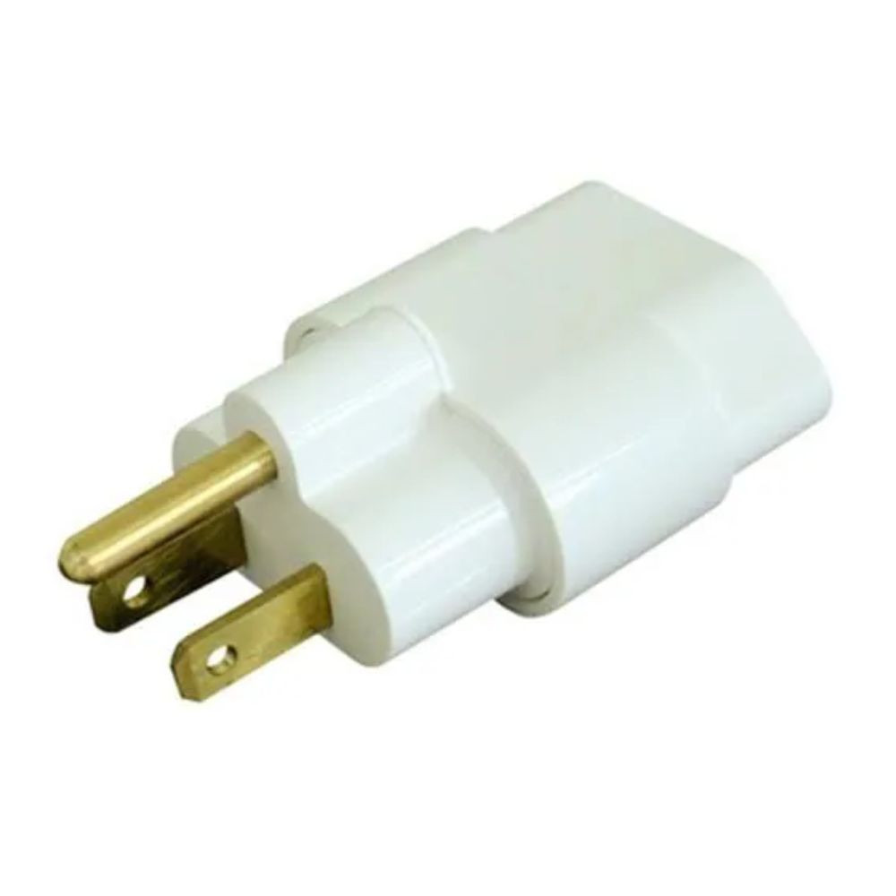 Adaptador Reverso 2P 15A Blister Branco Daneva