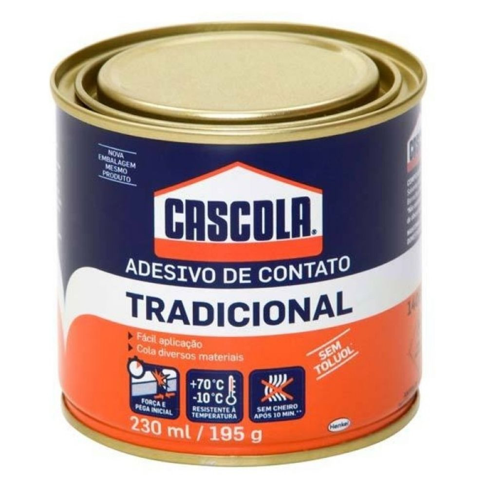 Adesivo Contato Tradicional Sem Toluol 195G Cascola
