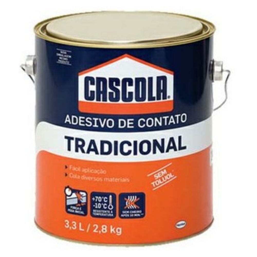 Adesivo Contato Tradicional Sem Toluol 2.8kG Cascola