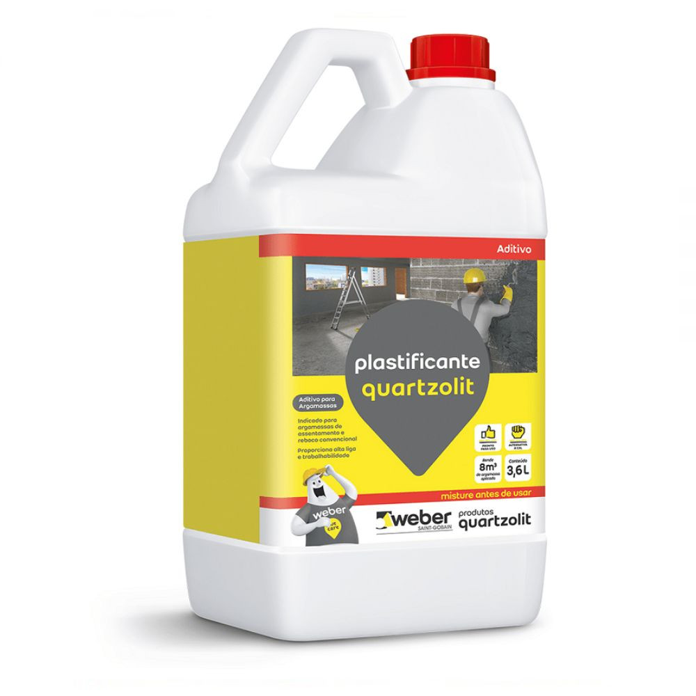 Aditivo Plastificante 3.6 Litros Quartzolit