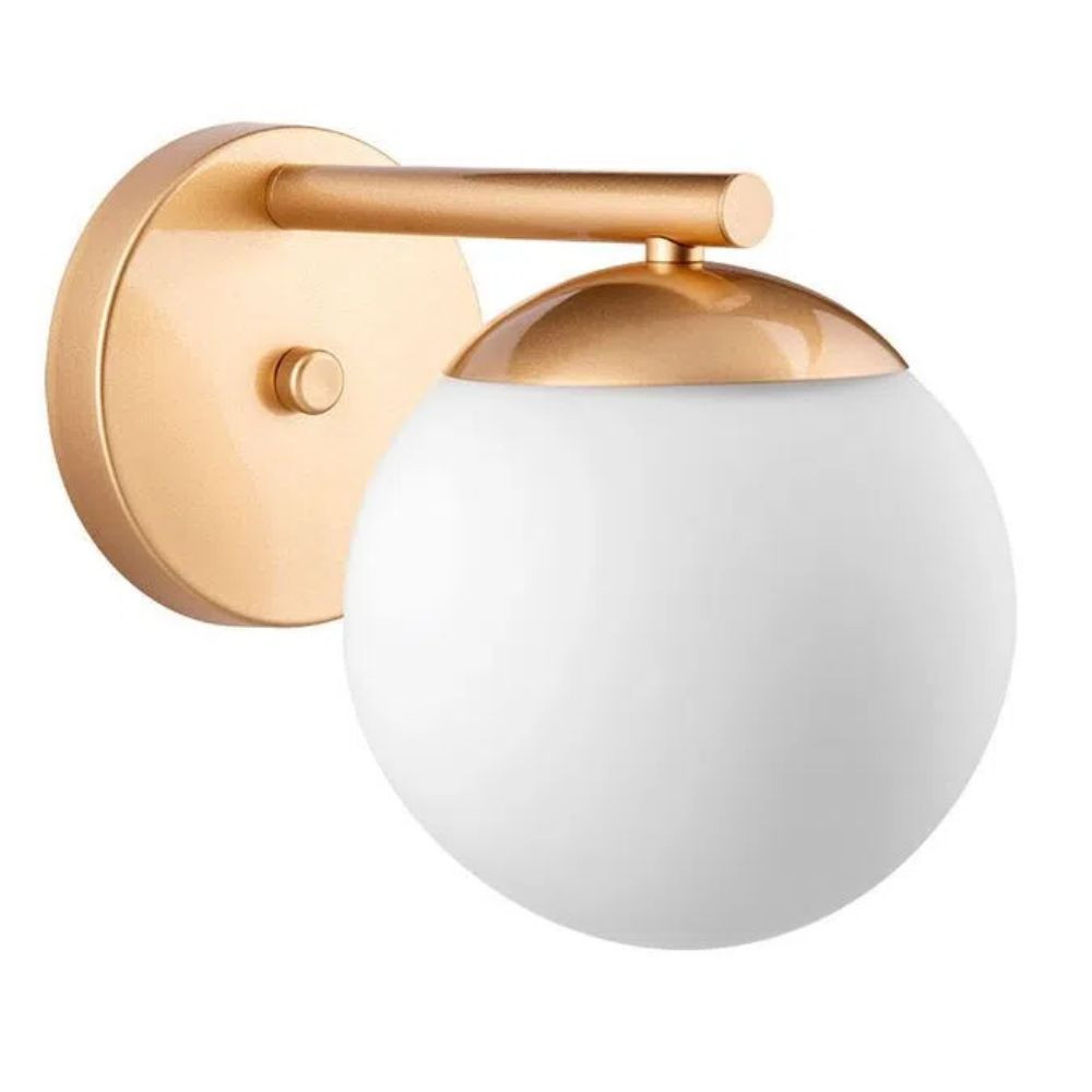 Arandela 1 Lâmpada Dreams E27 Bola Dourado Llum Bronzearte