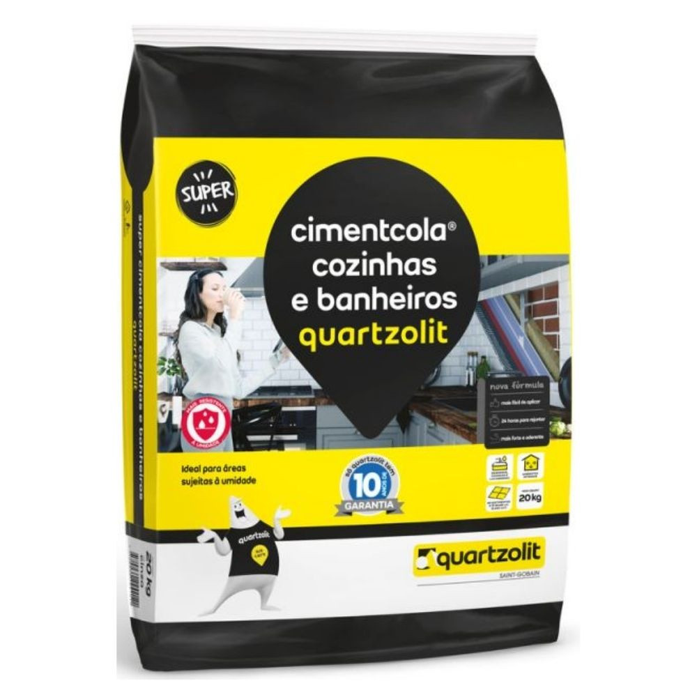 Argamassa Cozinhas e Banheiros Quartzolit 20KG