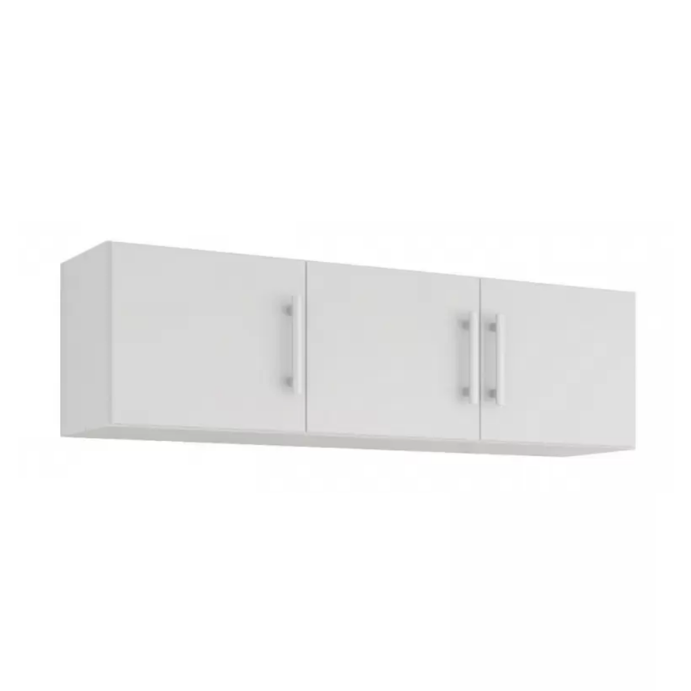 Armário aéreo em mdf flex 1.44 mt branco MGM