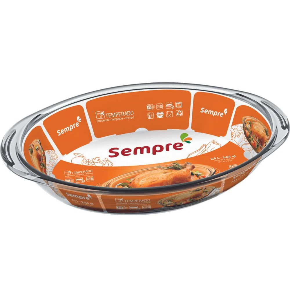 Assadeira oval 1.6L Sempre