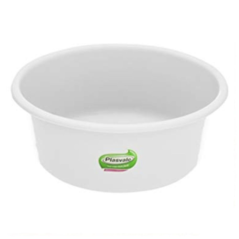 Bacia capacete 2.5L branca Plasvale
